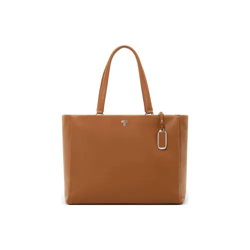 TUMI Кожа Тоут Сумка Сумка для покупок Сумка Большая Женская Карамель