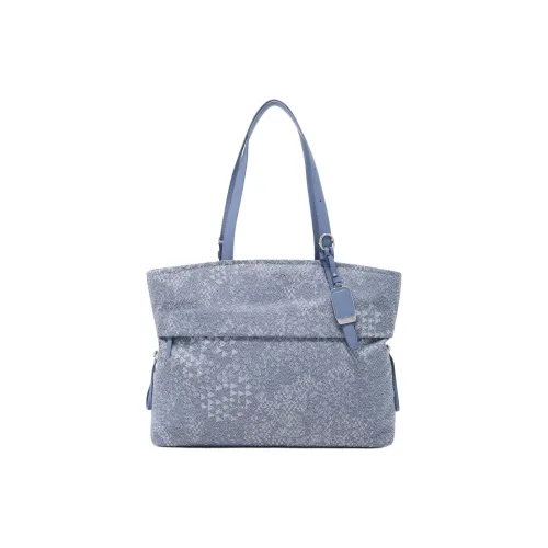 TUMI Ткань Тоут Сумка Сумка для покупок Сумка Большая Женская Джинсовая Синяя