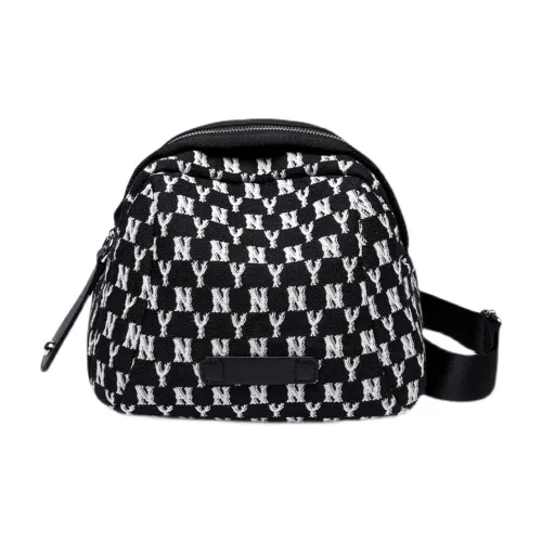 WANWU Ткань Dome Сумка на плечо Женская Черная