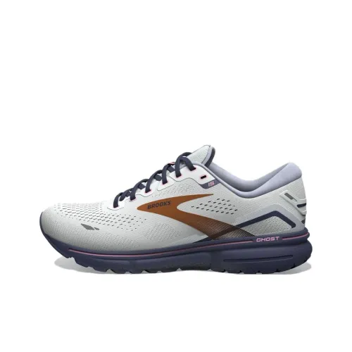 Brooks Ghost 15 Slip-resistant Abrasion-resistant Low Top Марафон Беговые кроссовки Женские Серый Медный