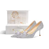 Серебряный, радужный, 6 см, коробка