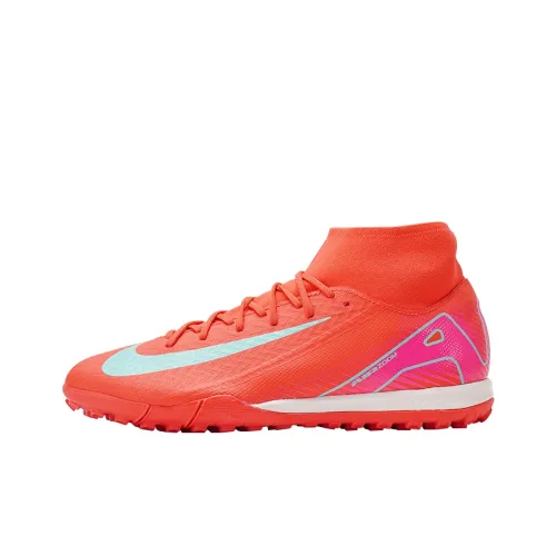 Nike Mercurial Superfly 10 TF Шипы Искусственные Шипы Амортизация Износостойкие Футбольные Бутсы Унисекс Красный