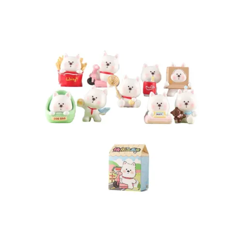 Gollum Милый дизайн с питомцами Щенок Счастливый Вест-хайленд Белый Терьер Слепые коробки Один Mystery Коробка Целая коробка 8 шт