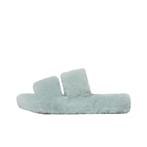 CELINE Triomphe Rubber Slide Тапочки Женские Светло-Синий