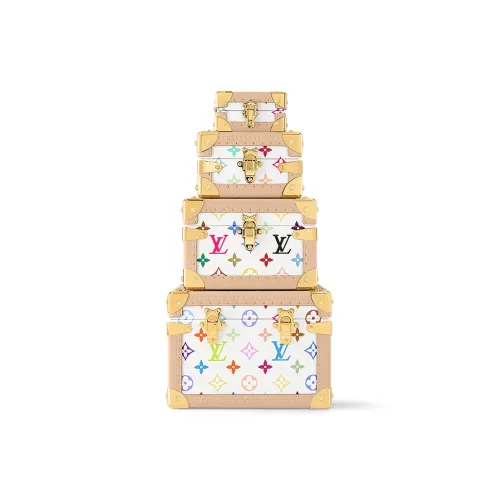 LOUIS VUITTON Takashi Murakami Коллаборация Кожа Хранение Коробка Унисекс Многоцветный