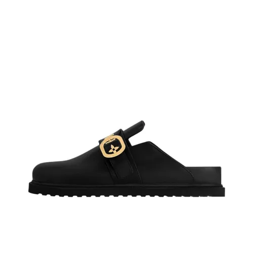 LOUIS VUITTON Cosy Comfort Домашние тапочки Женские Черный