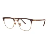 Прозрачно-чайный | Матовый Розово-золотой-C09 & Защита от синего света 0 диоптрий Без диоптрийных линз