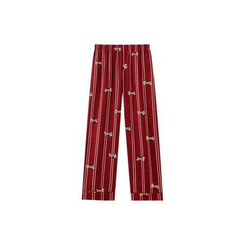 Han Ziduo Пижамные штаны Женские Red
