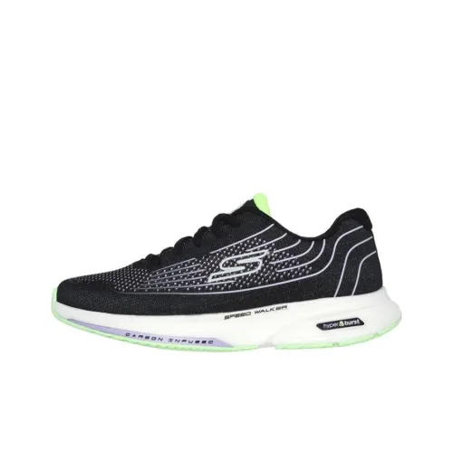 Skechers GO WALK Амортизация Износостойкий Низкий Топ Повседневная Обувь Женская Черная