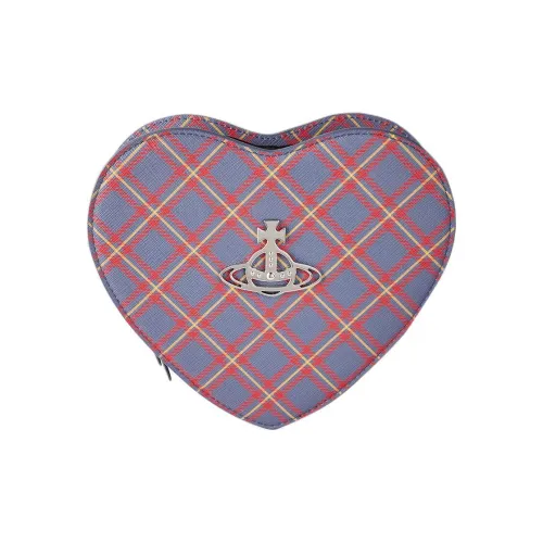 Vivienne Westwood Полиуретан Сумка в форме сердца Сумка через плечо Женская Синяя и Оранжевая