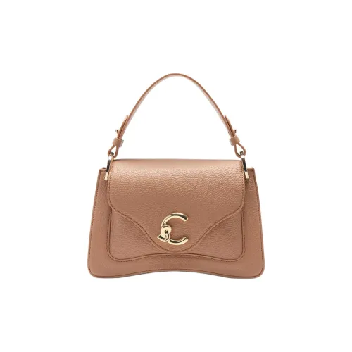 COCCINELLE C ME Коровья кожа Крупнозернистая текстура Одно плечо Сумка Маленькая Женская Коричневая