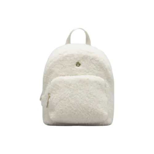 lululemon Брушированная ткань рюкзак размер Extra Small женский белый