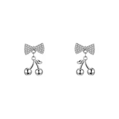 QIANFANGDAHUANGYE Сплав S925 Серьги-гвоздики из серебра женские