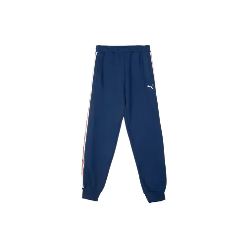 PUMA Вязаные тренировочные брюки мужские темно-синие