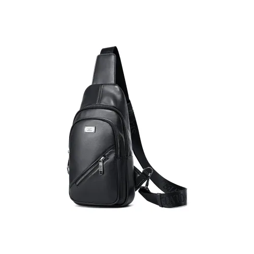 SEPTWOLVES Сумка через плечо из коровьей кожи сумка-слинг QPL стандартная мужская черная