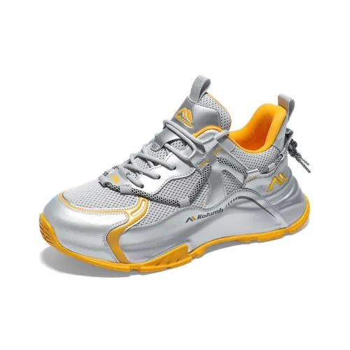 KOLUMB Casual MID Топ Silver Yellow Men's