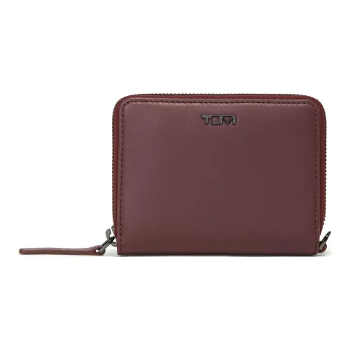 TUMI Кожа Кошелек Женские Темно-красный