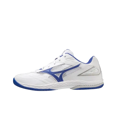 Кроссовки Mizuno Wave Drive для тренировок, низкий топ, белый/фиолетовый, синий/серебряный, мужской