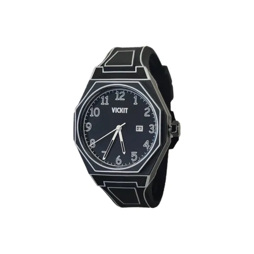 Vickit Comic Collection Коробка Кварцевый механизм Смольный ремешок Часы Мужские Циферблат Белый