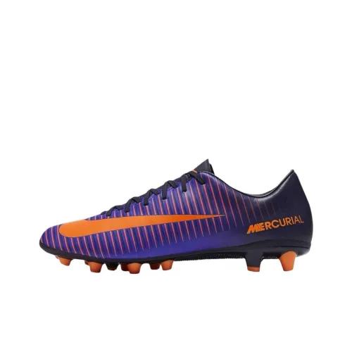 Nike Mercurial Victory Slip-Resistant Abrasion-Resistant Футбольные бутсы Мужские Фиолетово-Оранжевые