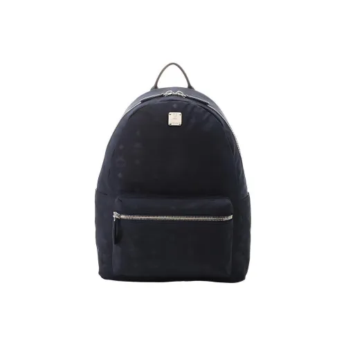 MCM Stark Visetos Нейлон Рюкзак Стандартный Мужской Морской Синий Монограмма