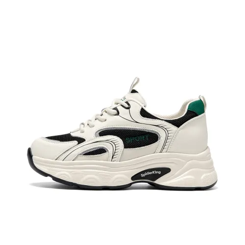 Spider King Low Топ Толстая подошва Кроссовки Женские