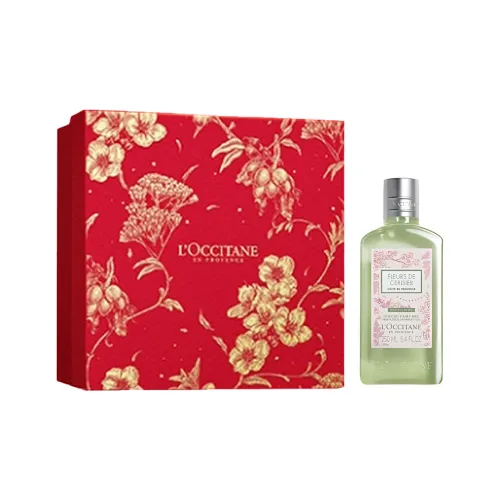 LOCCITANE New Year Limited Зеленый цвет винограда Любовь SAKURA Шампунь Гель Чистка And Успокаивающий Вишневый цветок 250 мл