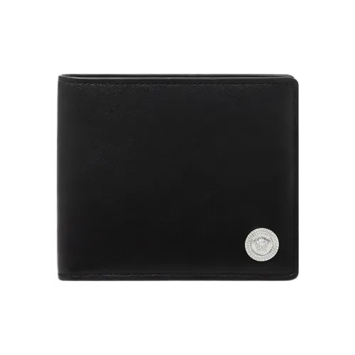 VERSACE MEDUSA BIGGIE серия Кошелек из коровьей кожи Мужской Черный