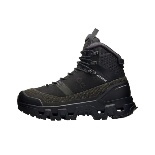 On Slip-Resistant Abrasion-Resistant MID Топ Походная обувь Женская Черная