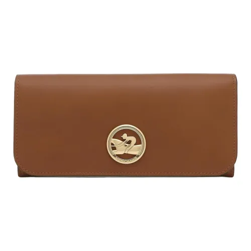 LONGCHAMP Коробка TROT Телячья кожа Кошелек Женские Коричневый