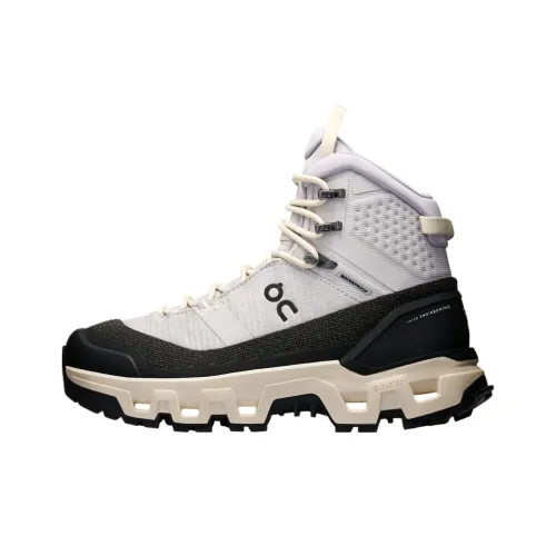 On Slip-resistant Abrasion-resistant MID Топ Походная обувь Женская Белый Черный