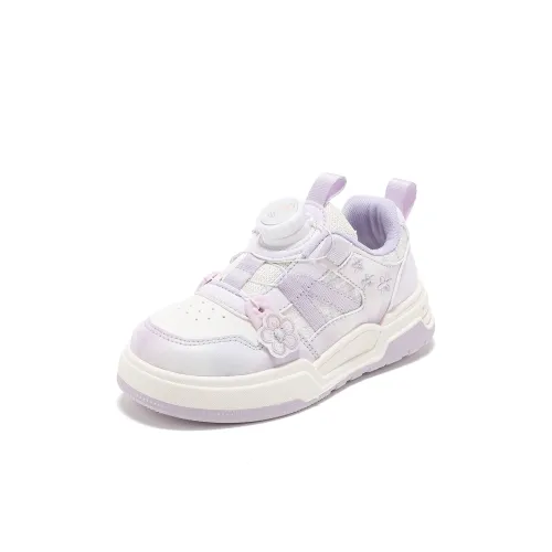 ABC KIDS Slip-resistant Амортизация Легкий Амортизация Низкий Топ Детские Лайфстайл Обувь Белый Фиолетовый Детский