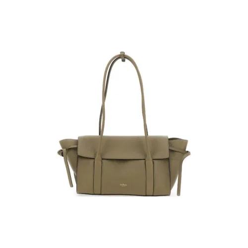 Mulberry Bayswater Телячья кожа Сумка через плечо Маленькая Женская Лен Зеленый