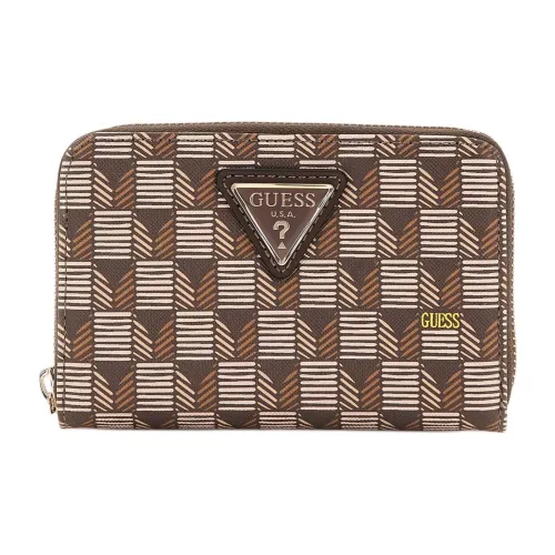 GUESS ПУ (полиуретан) Полиуретан Кошелек Мини Унисекс Коричневый