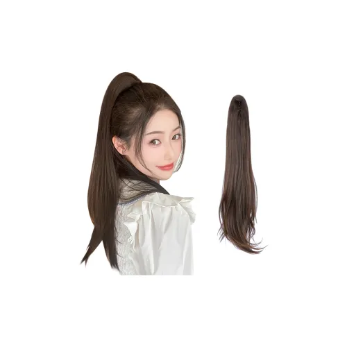 FYOSEE Длинная парик с хвостом на резинке