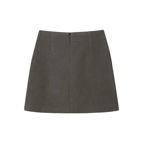 SLEEP AT 11 Повседневные короткие юбки Женские Темно-серый