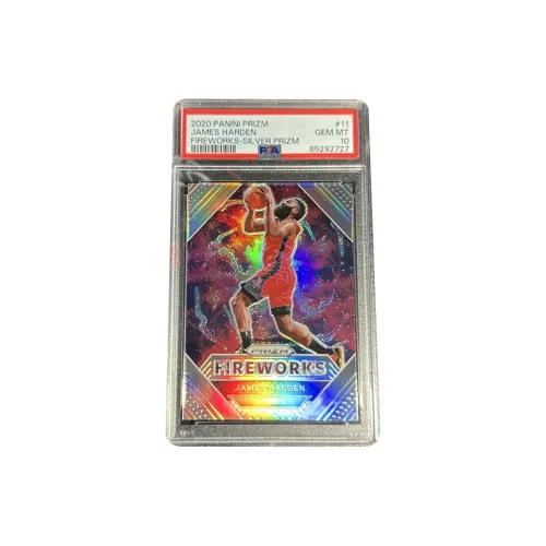 PANINI 2020 21 Prizm James Harden James Harden Fireworks Ticket Silver FLIP PSA10 Full Grade Certified Cards 1 Pack