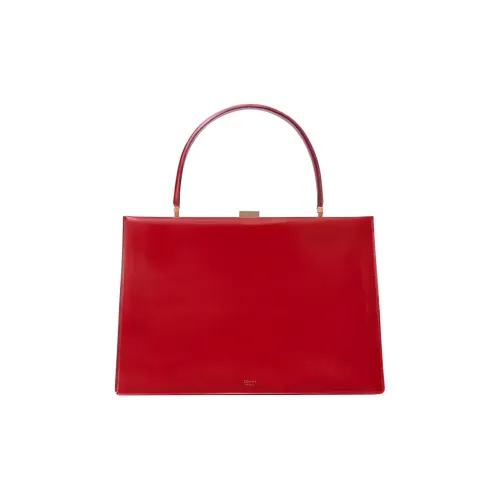 CELINE Застежка Телячья кожа Одно плечо Сумка Женская Малиновая