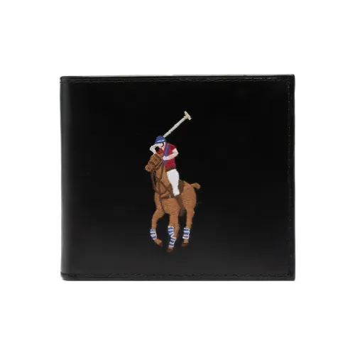 Polo Ralph Lauren Телячья кожа Кошелек Мужской Черный