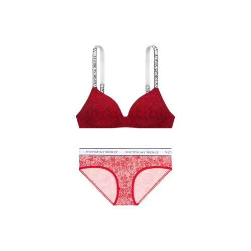 Victoria's Secret Комплект нижнего белья для женщин красный