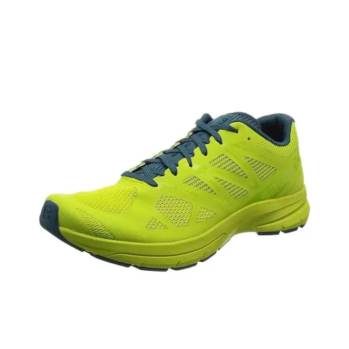 SALOMON Sonic Pro 2 Slip-resistant Abrasion-resistant Low-top Беговые кроссовки Мужские Neon Green