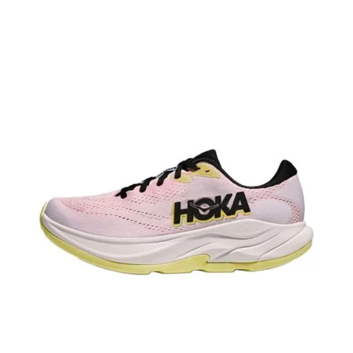 HOKA ONE ONE RINCON 4 Беговые кроссовки Низкий топ Розовый Желтый Женские