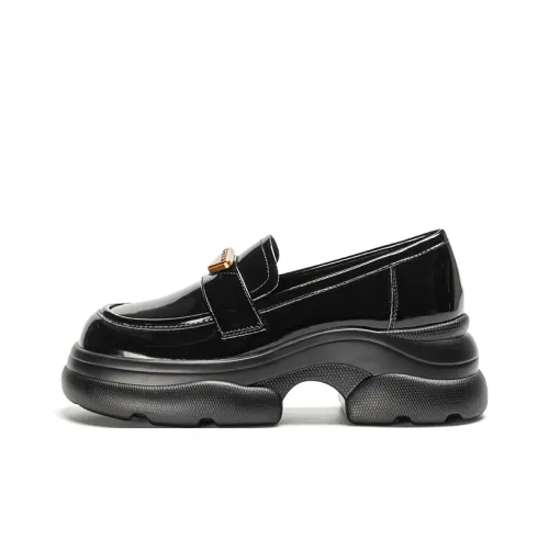 EXULL Q Лоферы Женские Глянцевый Черный