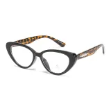 Ярко-черная оправа с пятнистыми ногами