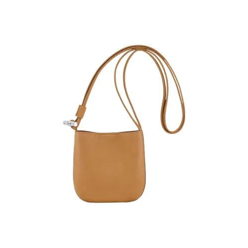 LONGCHAMP Le Roseau Сумка через плечо из коровьей кожи маленькая женская сумка орехового цвета