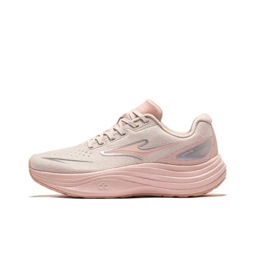 Erke Shock Absorbers Slip-resistant Abrasion-resistant Low Top Casual Running Shoes Women's Pink Gray Эрке Шок Абсорберы Противоскользящие Устойчивые к износу Низкий Топ Повседневные Беговые Кроссовки Женские Розовый Серый