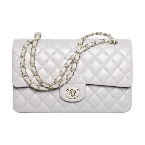 CHANEL Овчина Сумка через плечо Женская Серого цвета