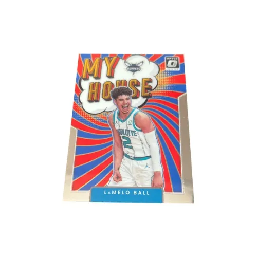PANINI Желтый Hornets Lamelo Ball THREE Ball MY House Celebration Card Ball Game Ticket Star Card Rare Card
