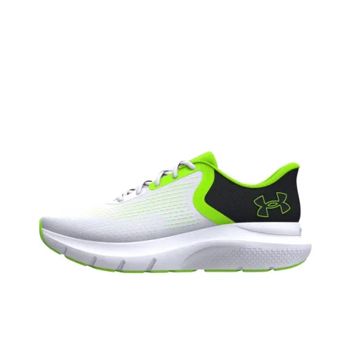 Under Armour Slip-resistant Abrasion-resistant Low Top Casual Long-Distance Running Shoes Men's White Подкладка Under Armour Противоскользящий устойчивый к истиранию низкий топ повседневная обувь для бега на длинные дистанции мужской белый