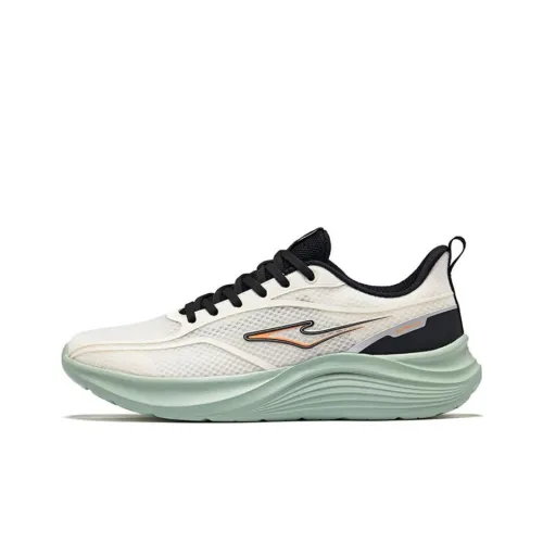 Erke Meteor Slip-Resistant Амортизация Покрытие Низкий Топ Повседневные Беговые Кроссовки Мужские Белый Черный Зеленый